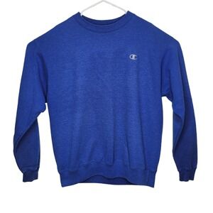 Champion Eco‎ Authentic Crew Kneck Sweatshirt Mens Size Large Blue Blank